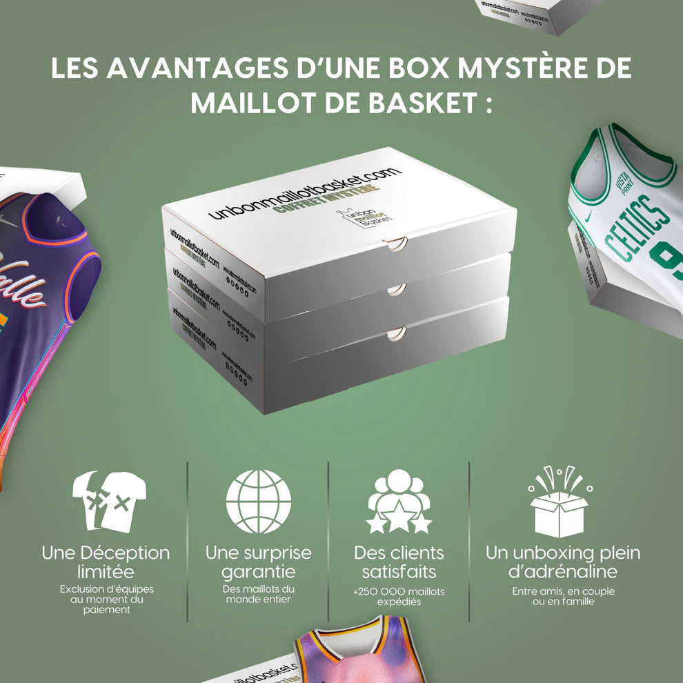 A caixa de camisola mistério NBA para criança 🇺🇸
